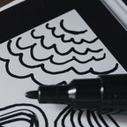 Lot de 2 feutres noirs POSCA